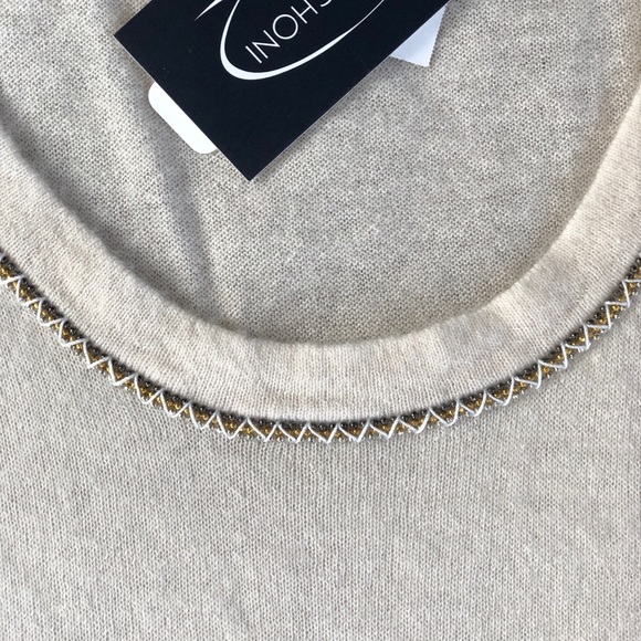 ⬇️Magaschoni cashmere cardiganset metallictrim NEW - Picture 3 of 8